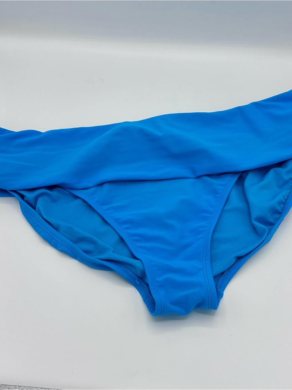 Wave Zone Blue Bikini Bottom - Classic Swim Brief Size 16 (1324)